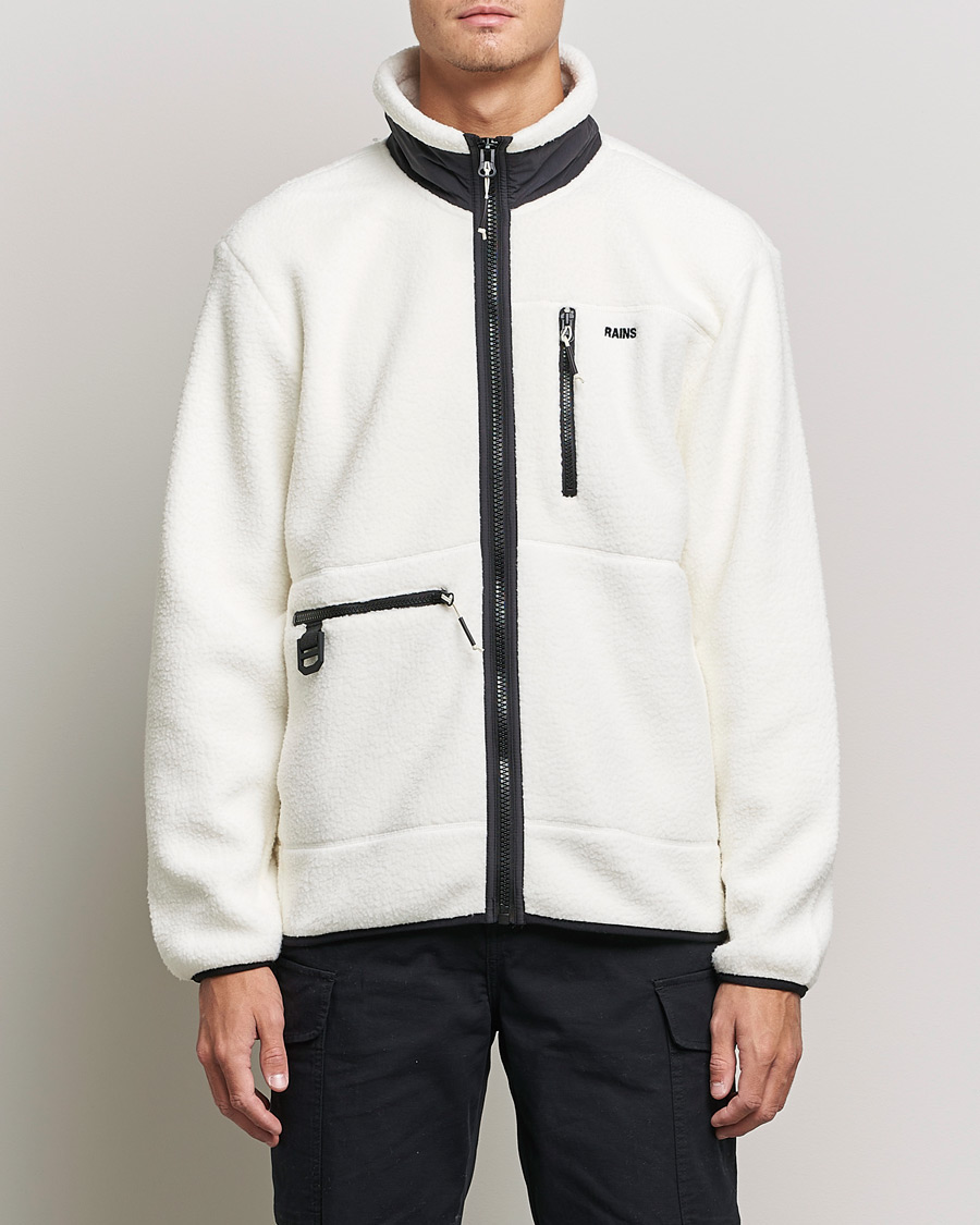 Uomini | Maglieria | RAINS | Heavy Fleece Full Zip Jacket Fossil
