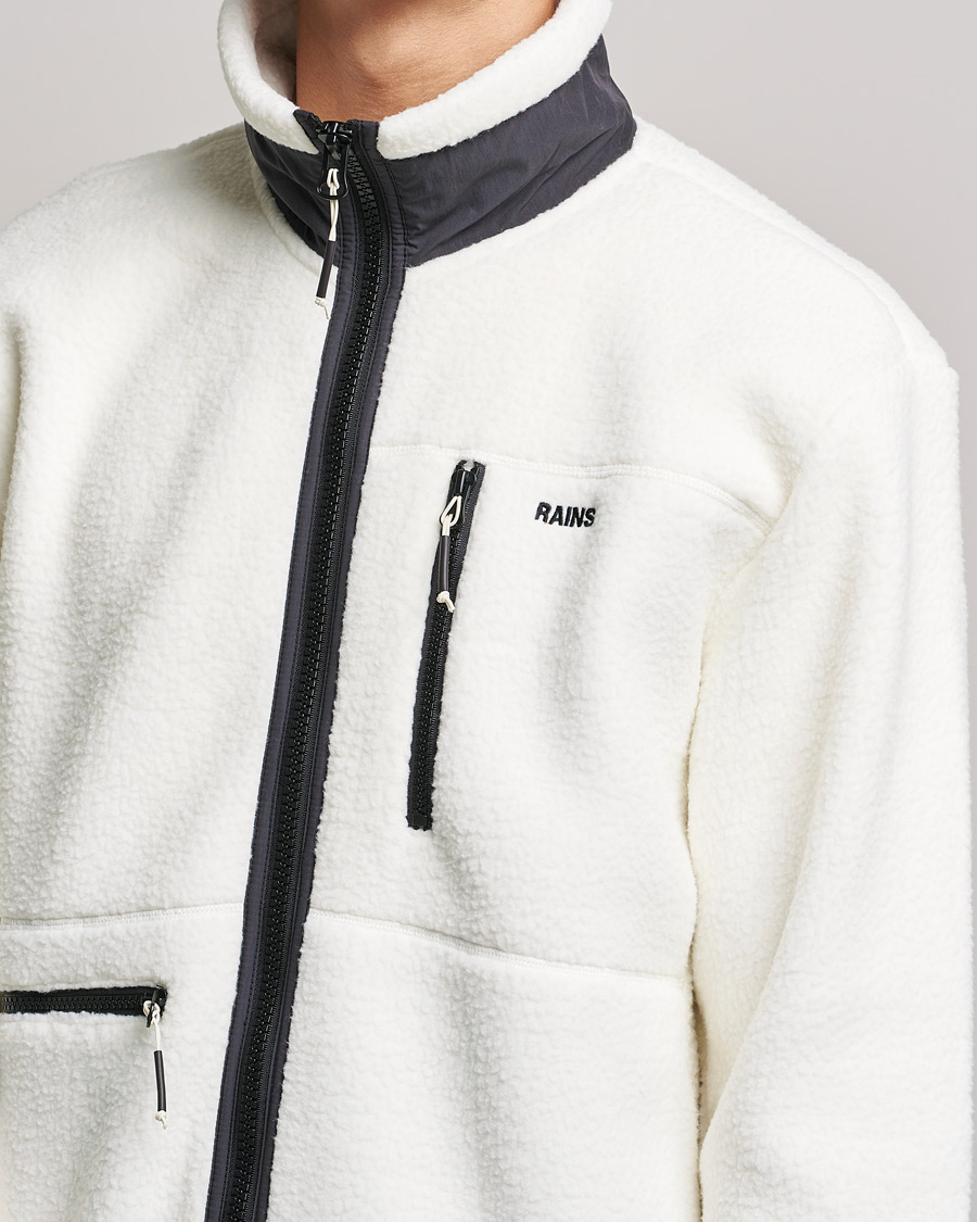 Uomini | Maglieria | RAINS | Heavy Fleece Full Zip Jacket Fossil