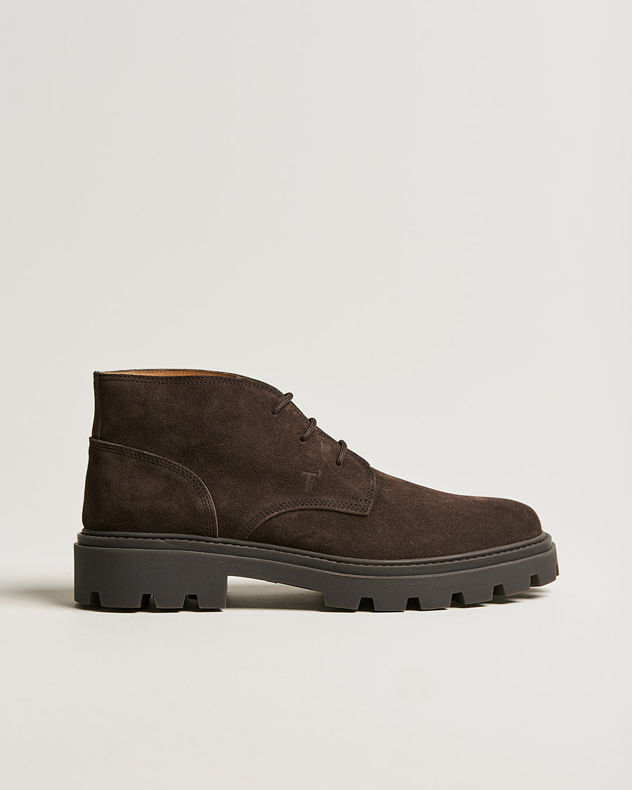 Uomini | Tod's Heavy Winter Boots Dark Brown Suede | Tod's | Heavy Winter Boots Dark Brown Suede