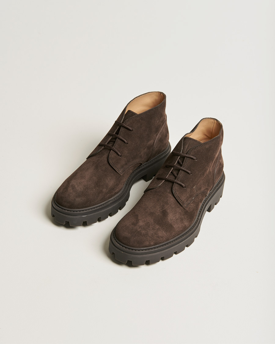 Uomini | Tod's Heavy Winter Boots Dark Brown Suede | Tod's | Heavy Winter Boots Dark Brown Suede