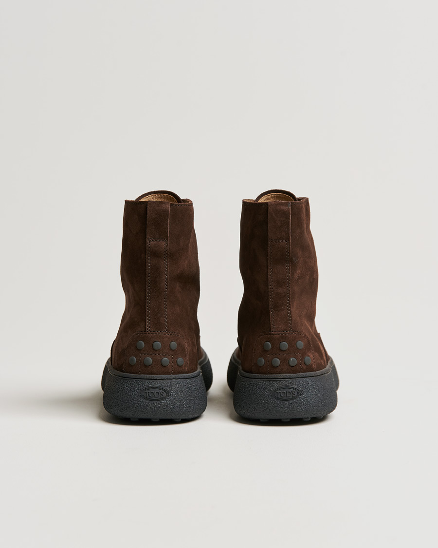Uomini | Tod's Gommino Winter Boots Dark Brown Suede | Tod's | Gommino Winter Boots Dark Brown Suede