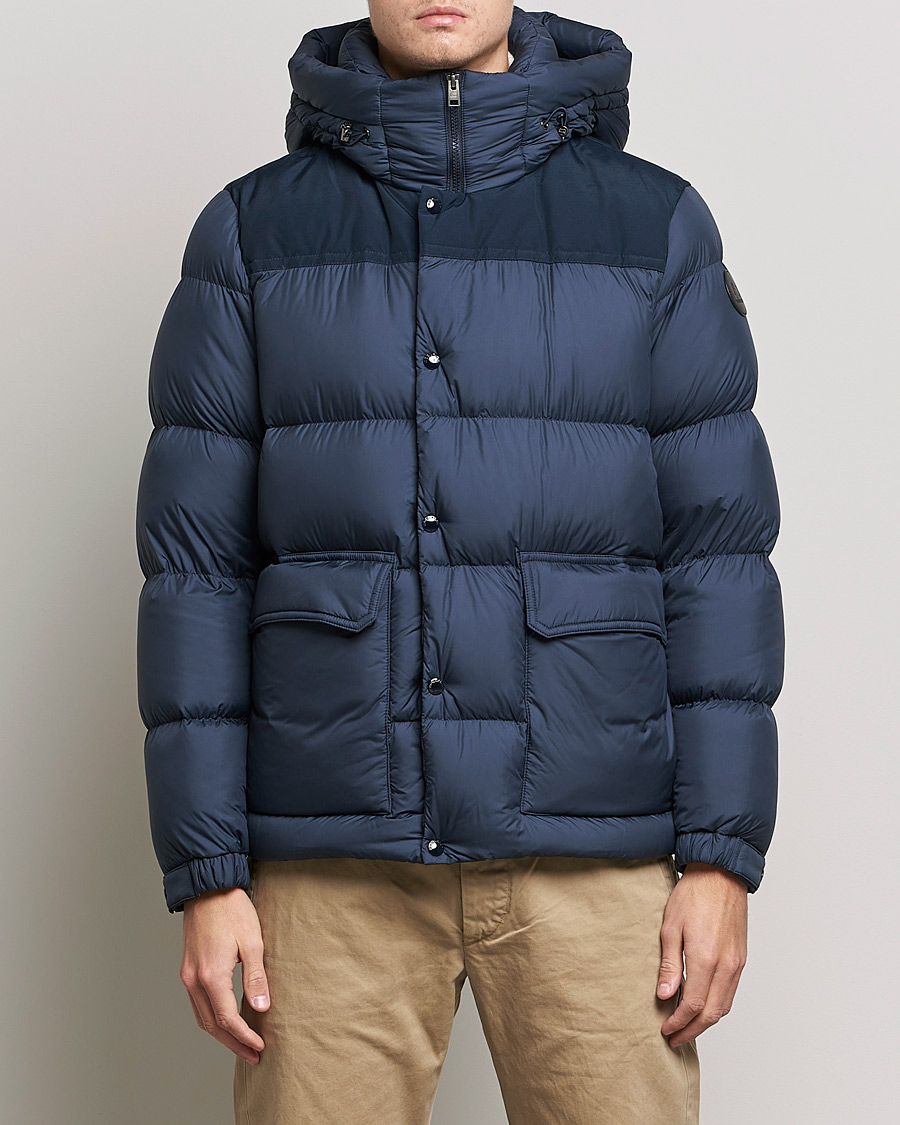 Uomini | Giacche | Woolrich | Microfiber Sierra Padded Jacket Melton Blue