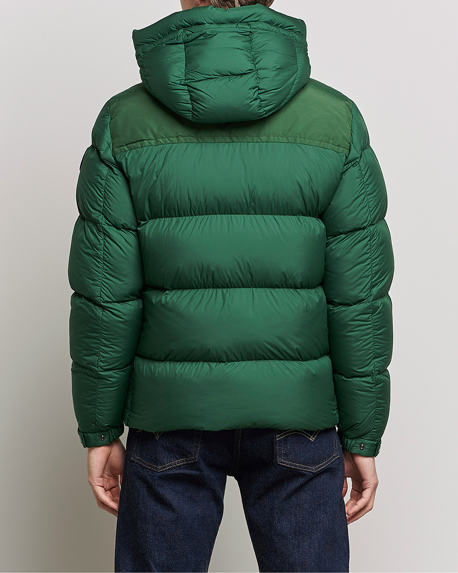 Uomini | Giacche | Woolrich | Microfiber Sierra Padded Jacket Waxed Green
