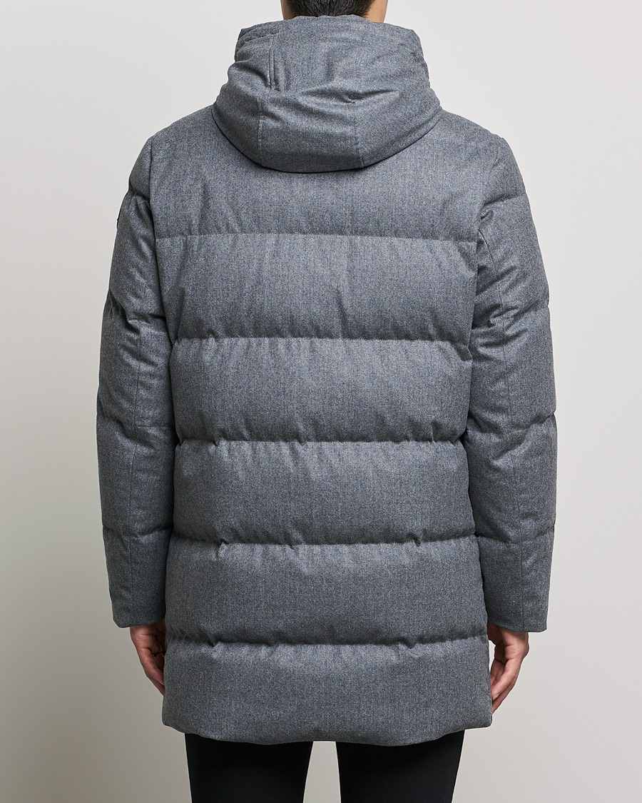Uomini | Giacche | Woolrich | Luxe Long Parka Medium Grey Melange