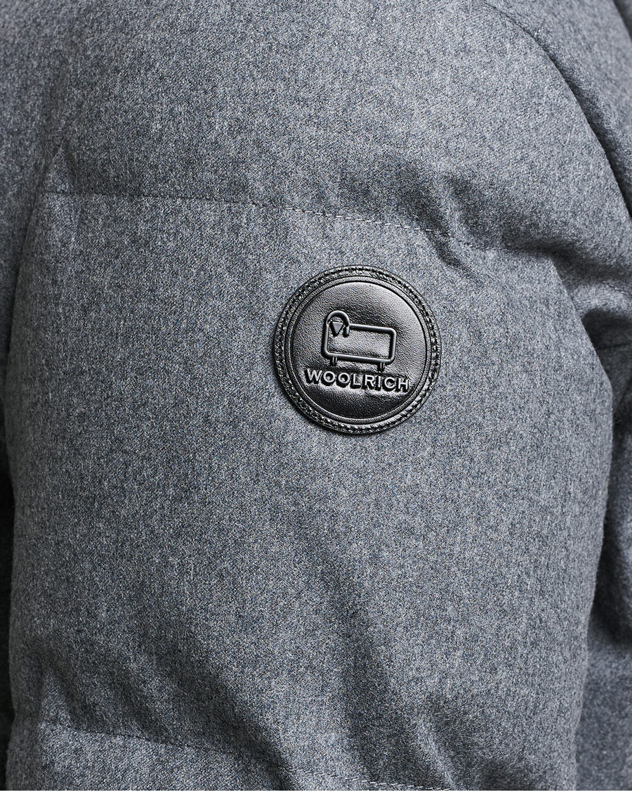 Uomini | Giacche | Woolrich | Luxe Long Parka Medium Grey Melange