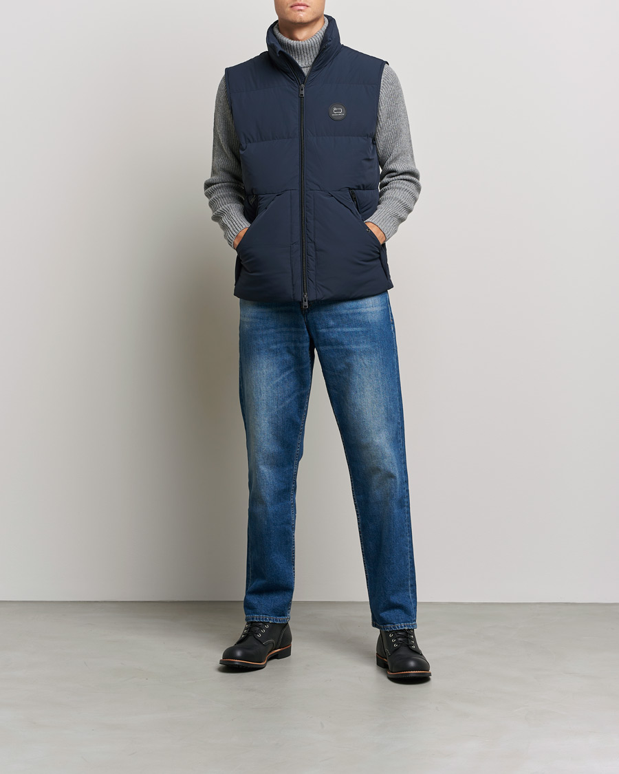Uomini | Giacche | Woolrich | Sierra Supreme Vest Melton Blue