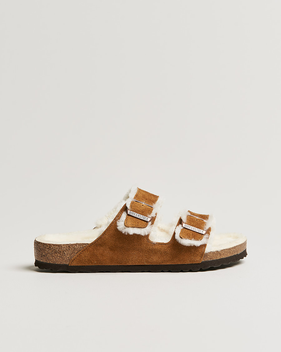 Uomini | BIRKENSTOCK Arizona Classic Footbed Shearling Mink Suede | BIRKENSTOCK | Arizona Classic Footbed Shearling Mink Suede