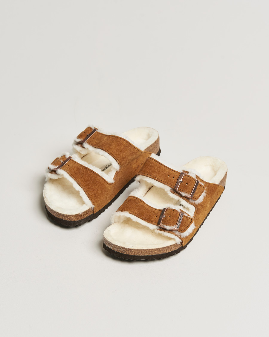 Uomini | BIRKENSTOCK Arizona Classic Footbed Shearling Mink Suede | BIRKENSTOCK | Arizona Classic Footbed Shearling Mink Suede