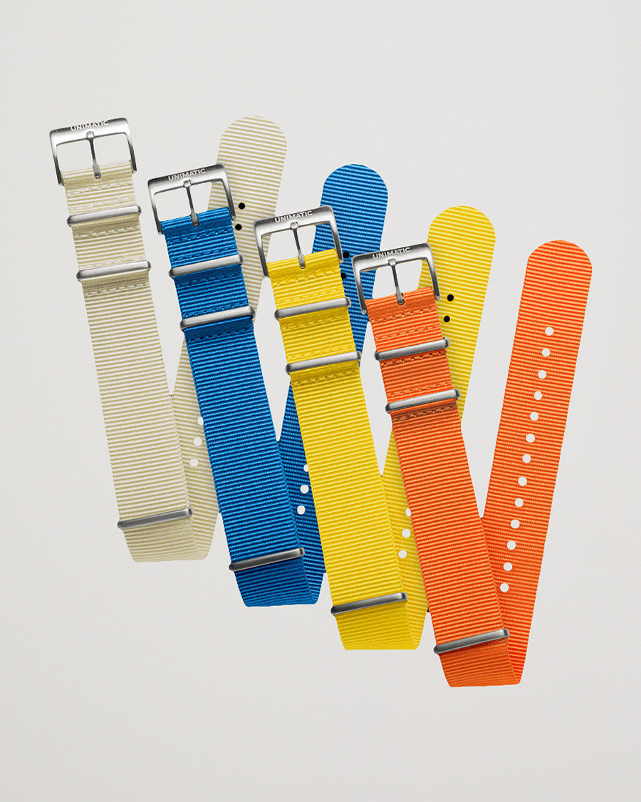 Uomini | Cinturini per orologi | UNIMATIC | Bold Nato Steel 22mm Strap Set Multi