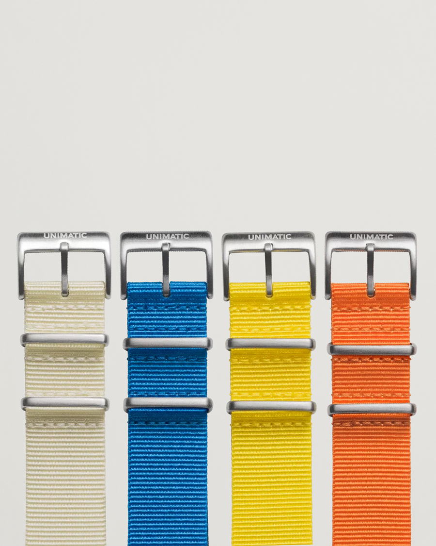 Uomini | Cinturini per orologi | UNIMATIC | Bold Nato Steel 22mm Strap Set Multi