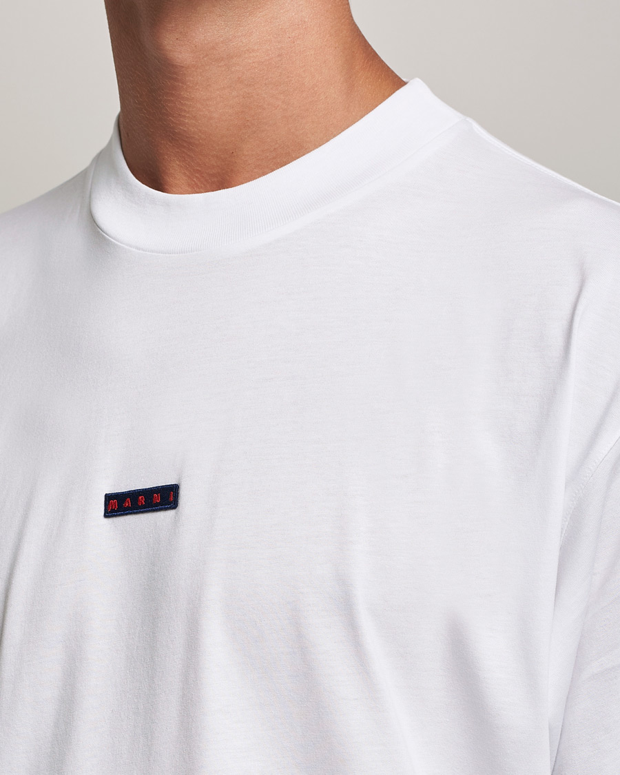 Uomini | T-shirt | Marni | Logo Applied T-Shirt White