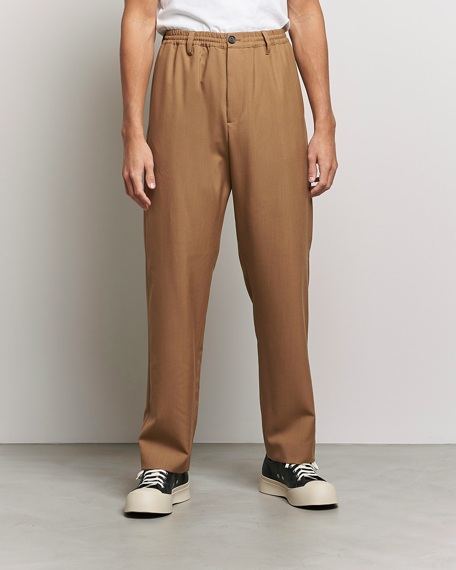 Uomini | Pantaloni | Marni | Tropical Wool Trousers Beige