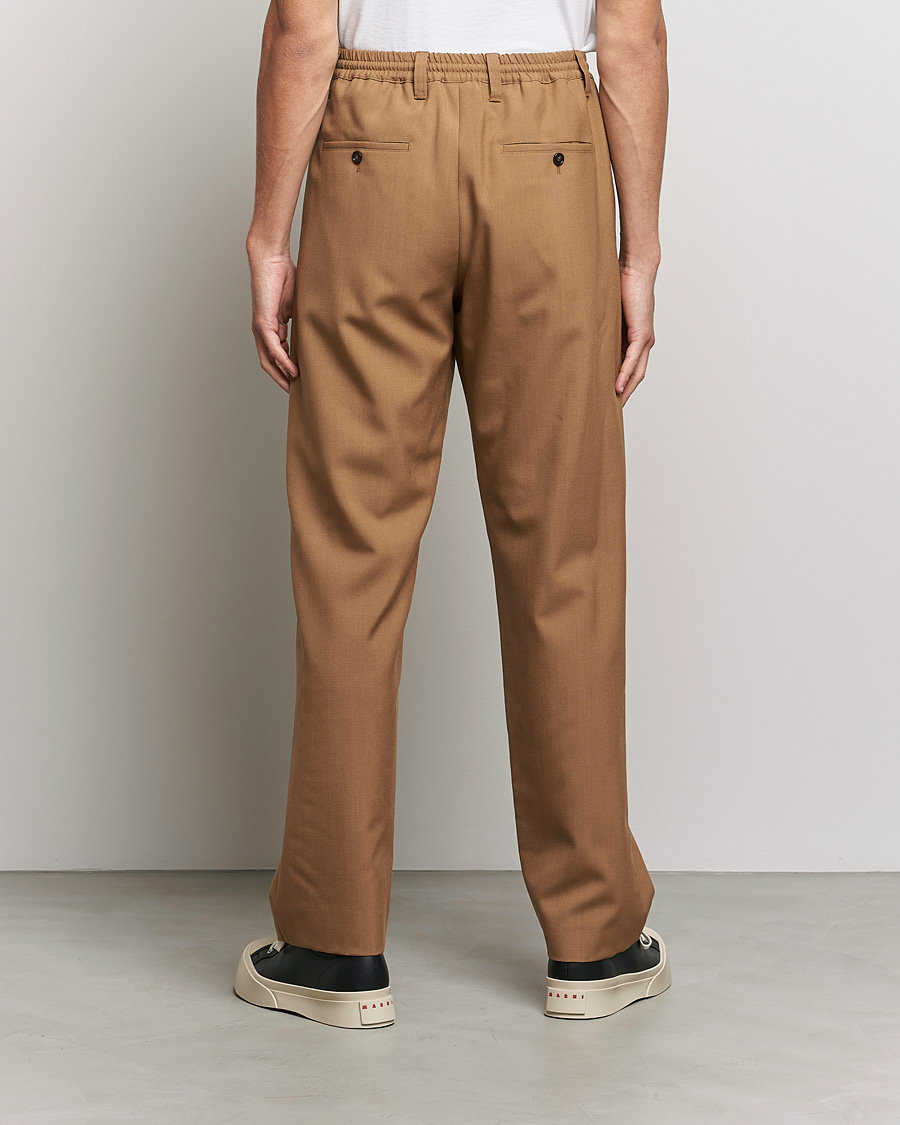 Uomini | Pantaloni | Marni | Tropical Wool Trousers Beige