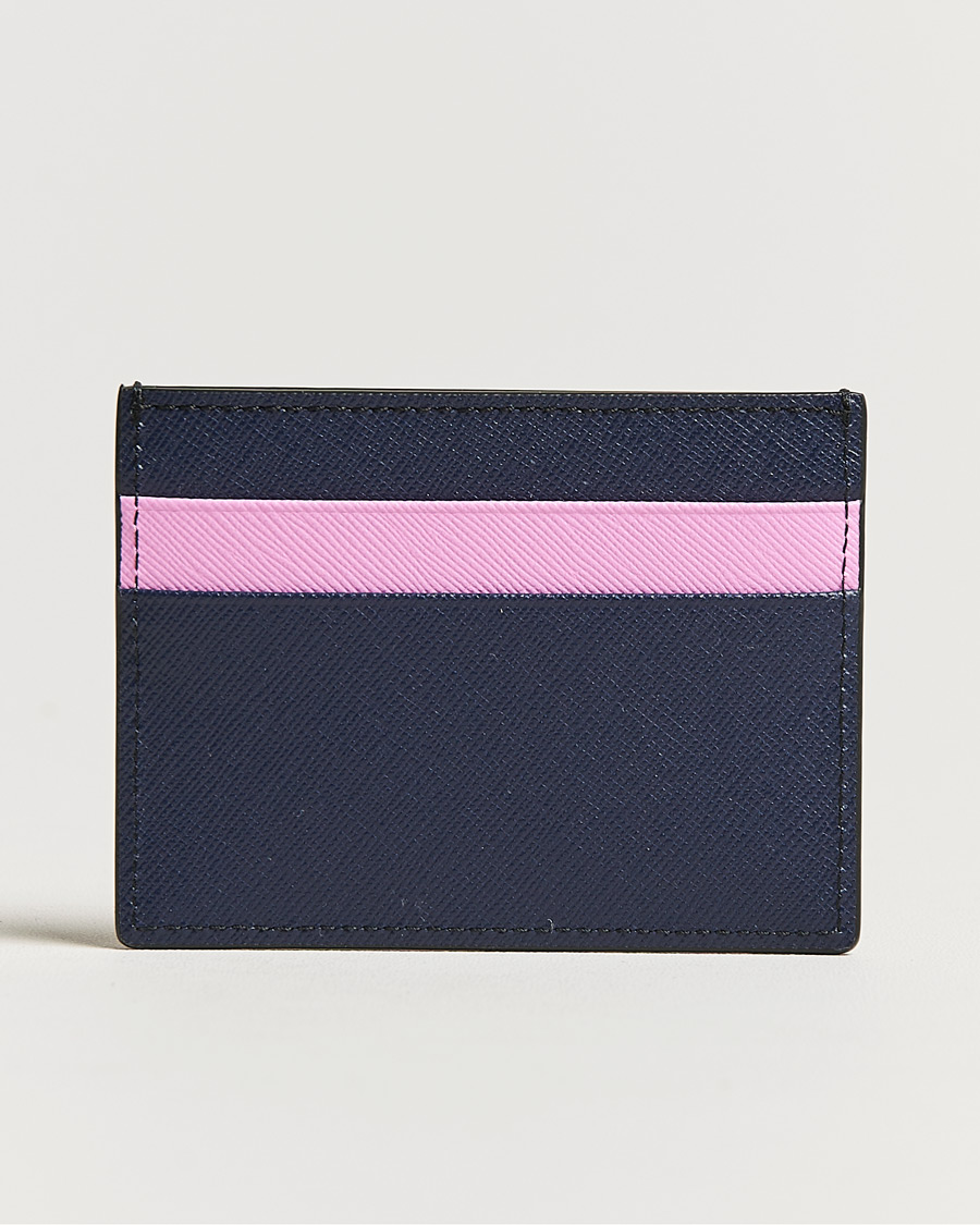 Uomini | Marni Saffiano Leather Card Holder Navy | Marni | Saffiano Leather Card Holder Navy