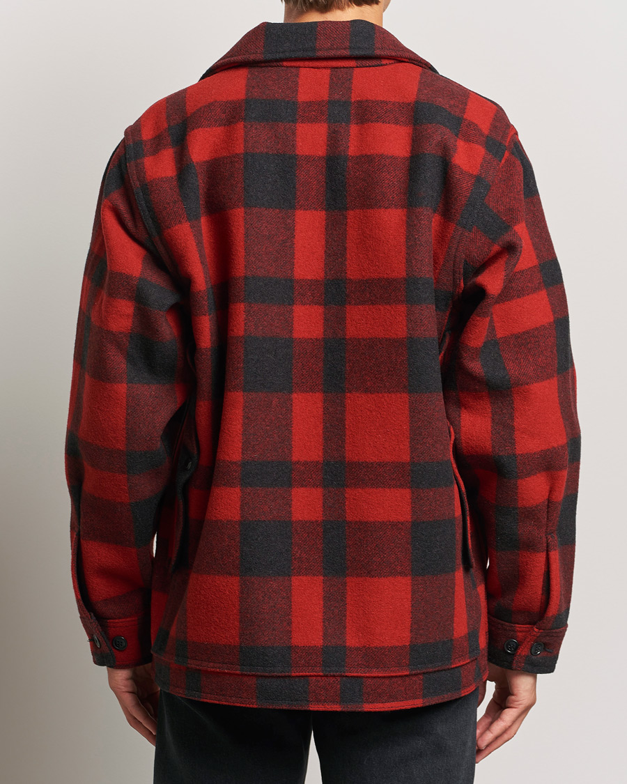 Uomini | Giacche | Filson | Mackinaw Wool Cruiser Red/Black Plaid