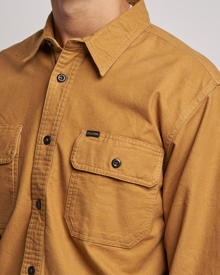 Uomini | Camicie | Filson | Field Flannel Shirt Nubuck Tan
