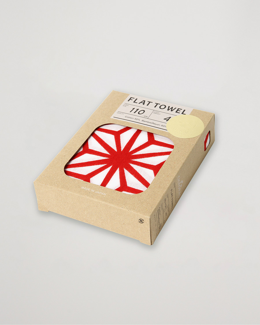 Uomini | Beams Japan Chaoras Hand Towel White/Red | Beams Japan | Chaoras Hand Towel White/Red
