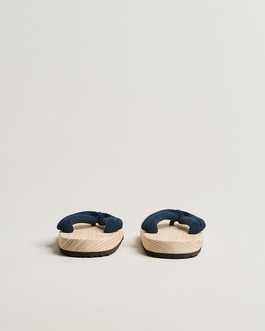 Uomini | Sandali & Diapositive | Beams Japan | Wooden Geta Sandals Navy