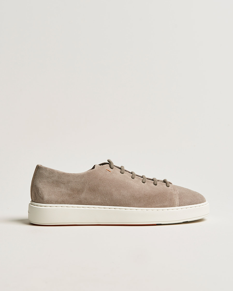 Uomini | Santoni Cleanic Sneakers Beige Suede | Santoni | Cleanic Sneakers Beige Suede