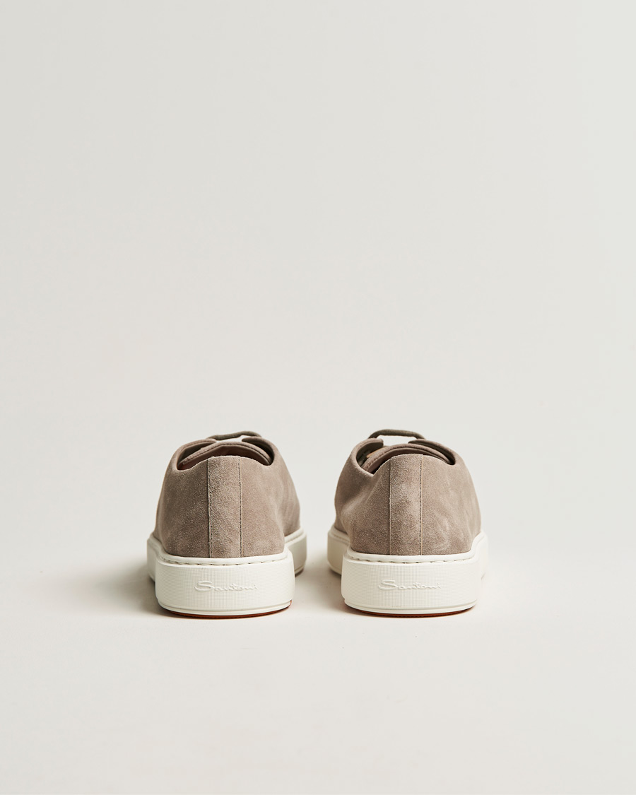Uomini | Santoni Cleanic Sneakers Beige Suede | Santoni | Cleanic Sneakers Beige Suede