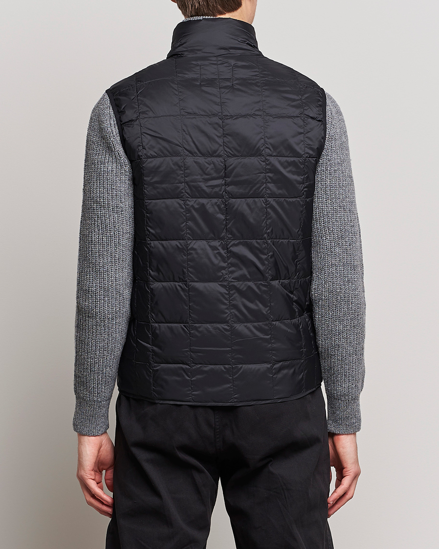 Uomini | Giacche | TAION | High Neck Full Zip Lightweight Down Vest Black