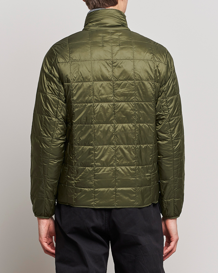 Uomini | Giacche | TAION | High Neck Full Zip Lightweight Down Jacket Dark Olive