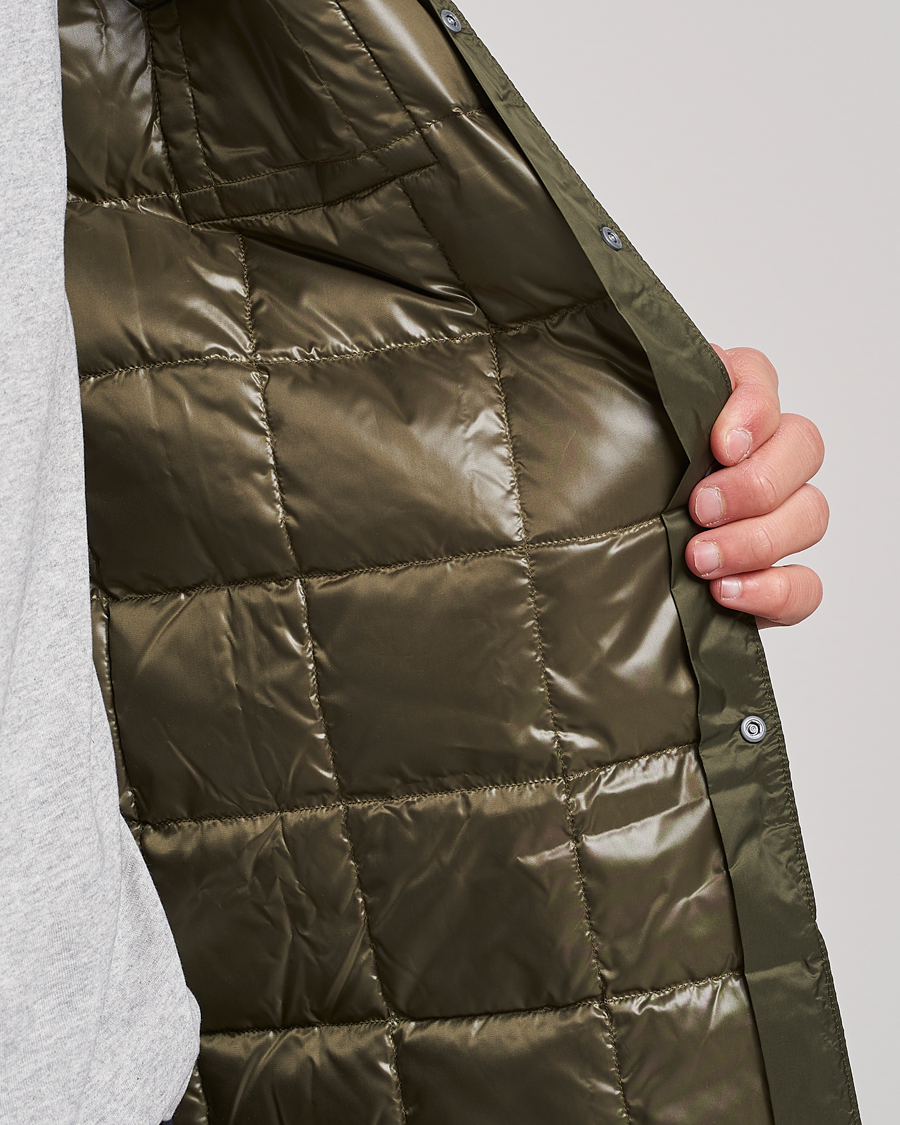 Uomini | Camicie | TAION | Lightweight Down Shirt Dark Olive