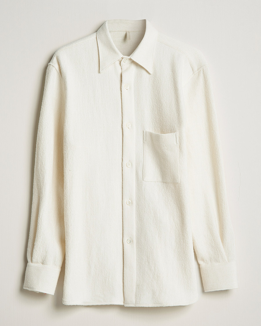 Uomini | Camicie | Sunflower | Alan Boucle Overshirt Off White