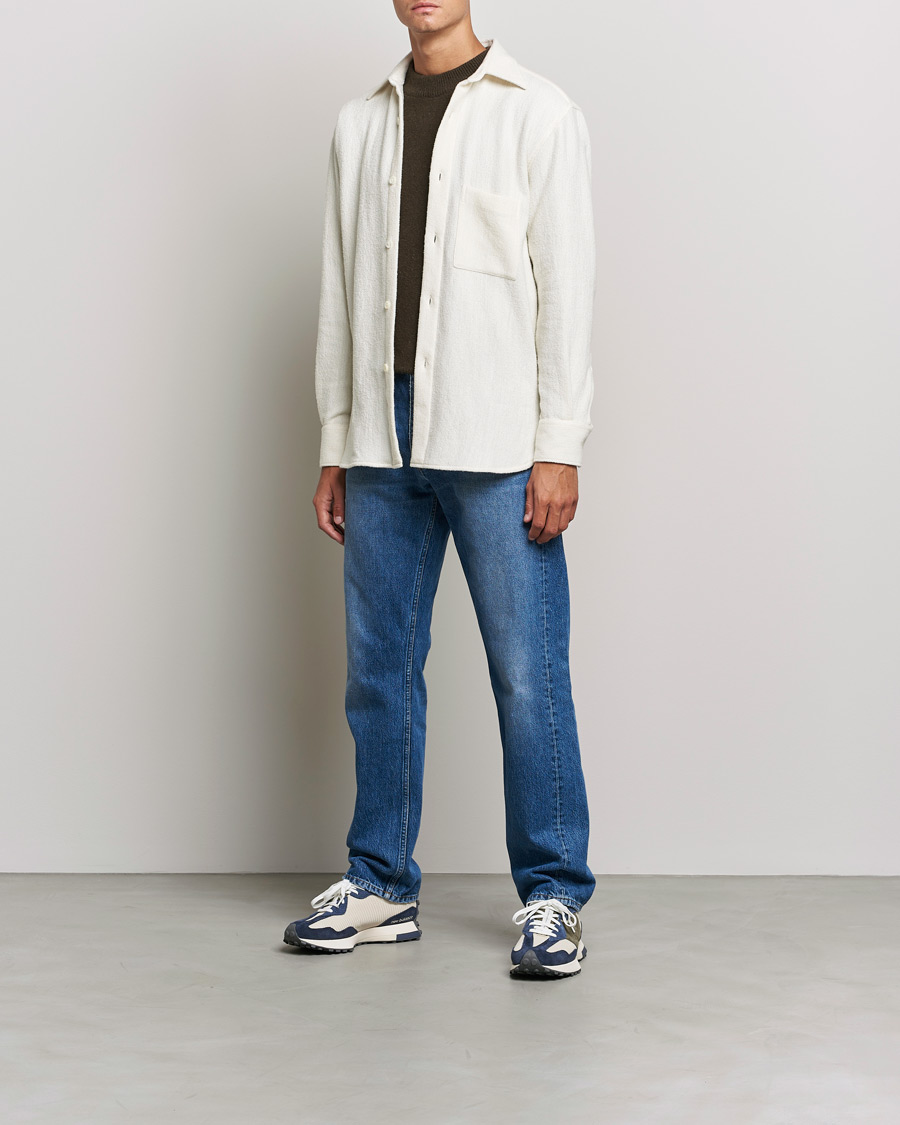 Uomini | Camicie | Sunflower | Alan Boucle Overshirt Off White