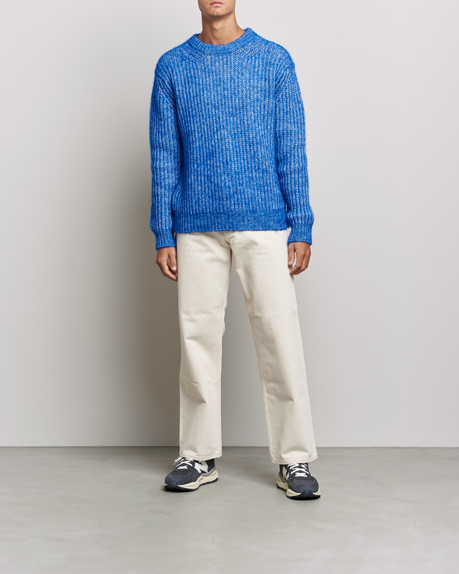 Uomini | Maglieria | Sunflower | Field Sweater Electric Blue