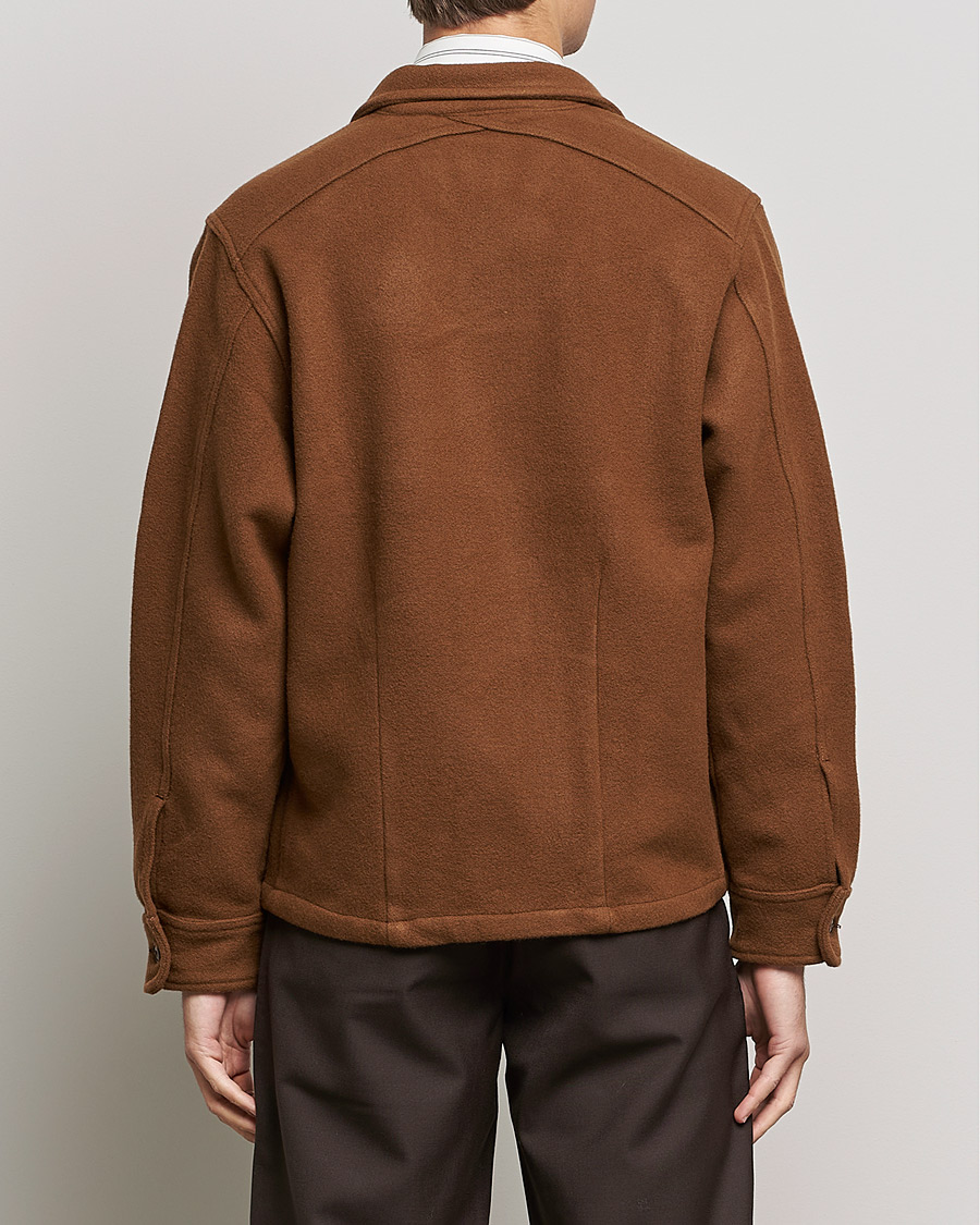Uomini | Giacche | Sunflower | Wool Shirt Jacket Brown