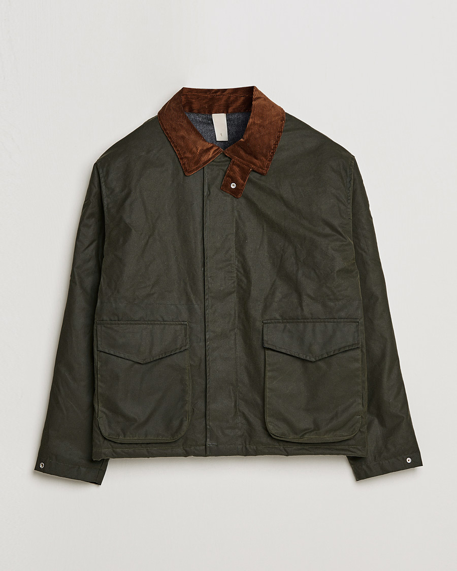 Uomini | Giacche | Sunflower | Waxed Short Jacket Dark Olive