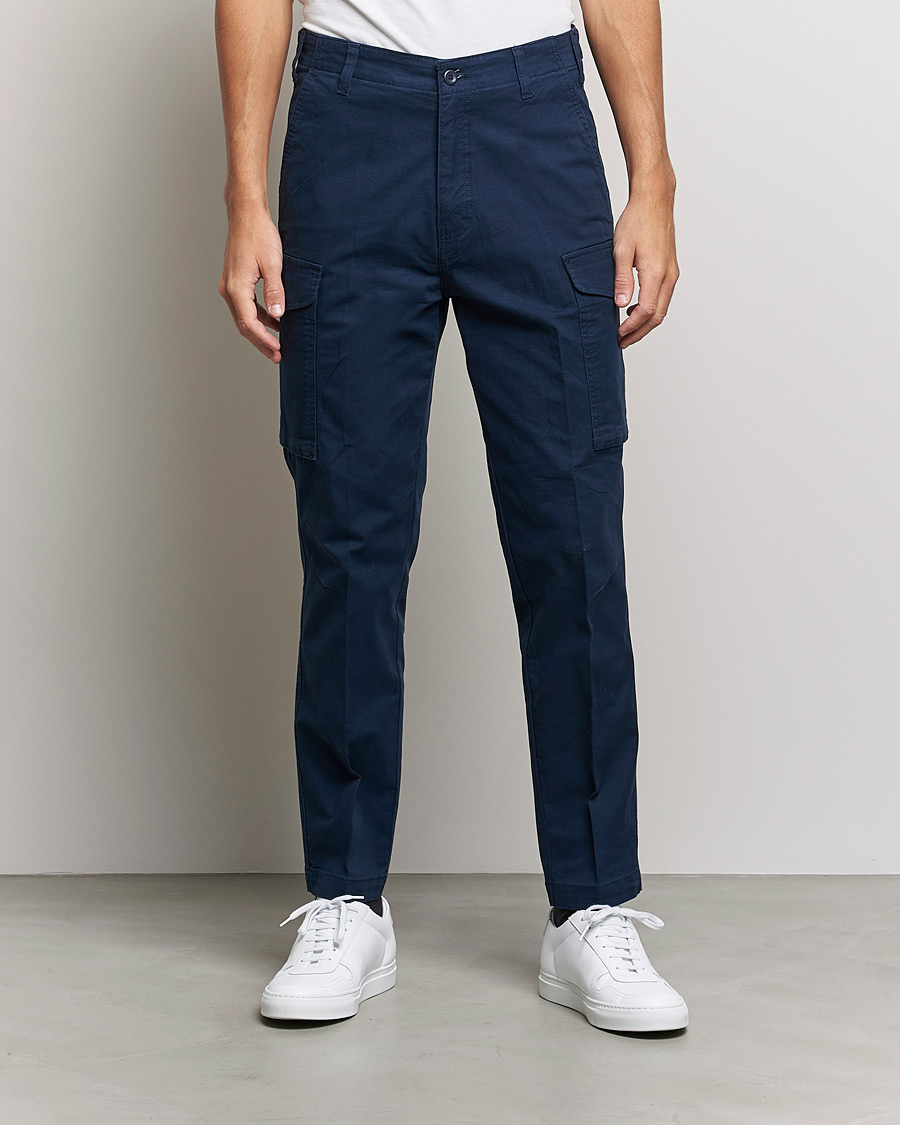 Uomini | Pantaloni | Dockers | Tapered Cotton Cargo Pant Navy