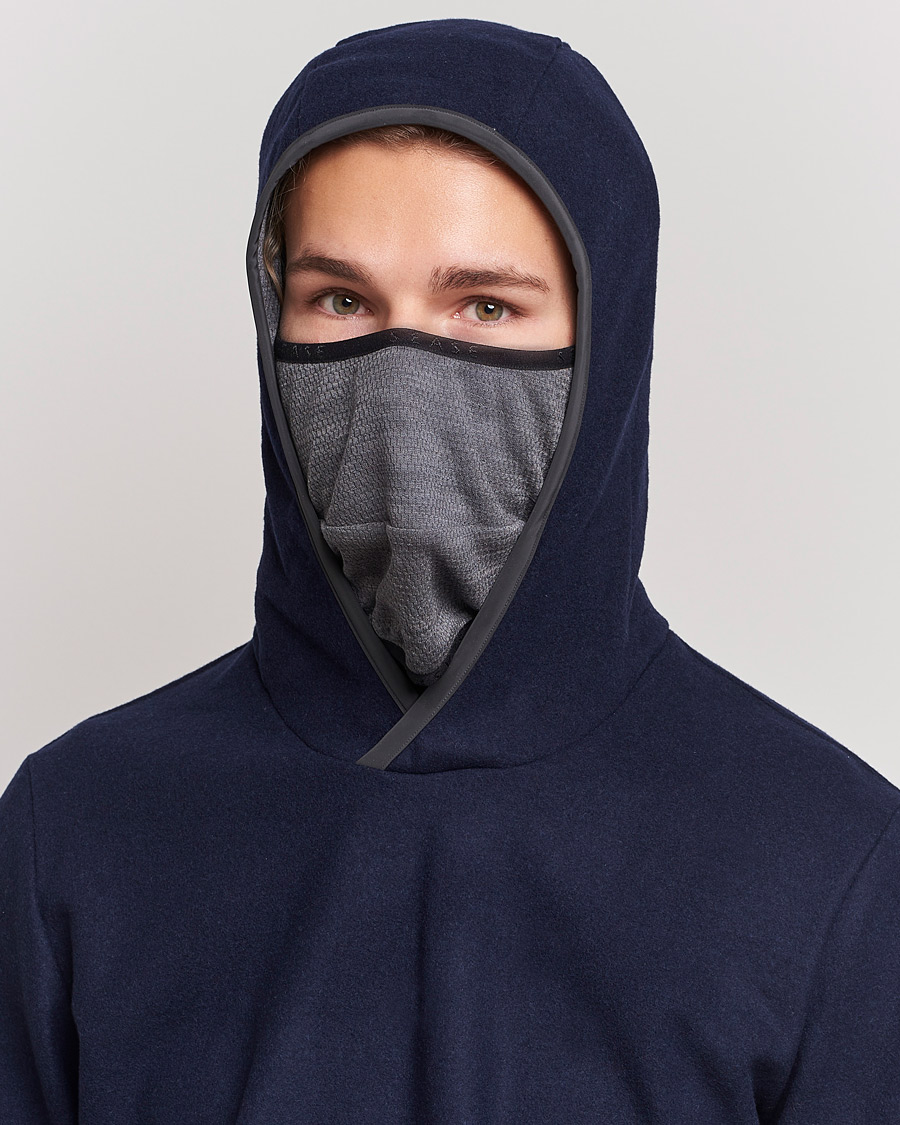 Uomini | Maglieria | SEASE | Drone Wool/Jersey Hood Navy