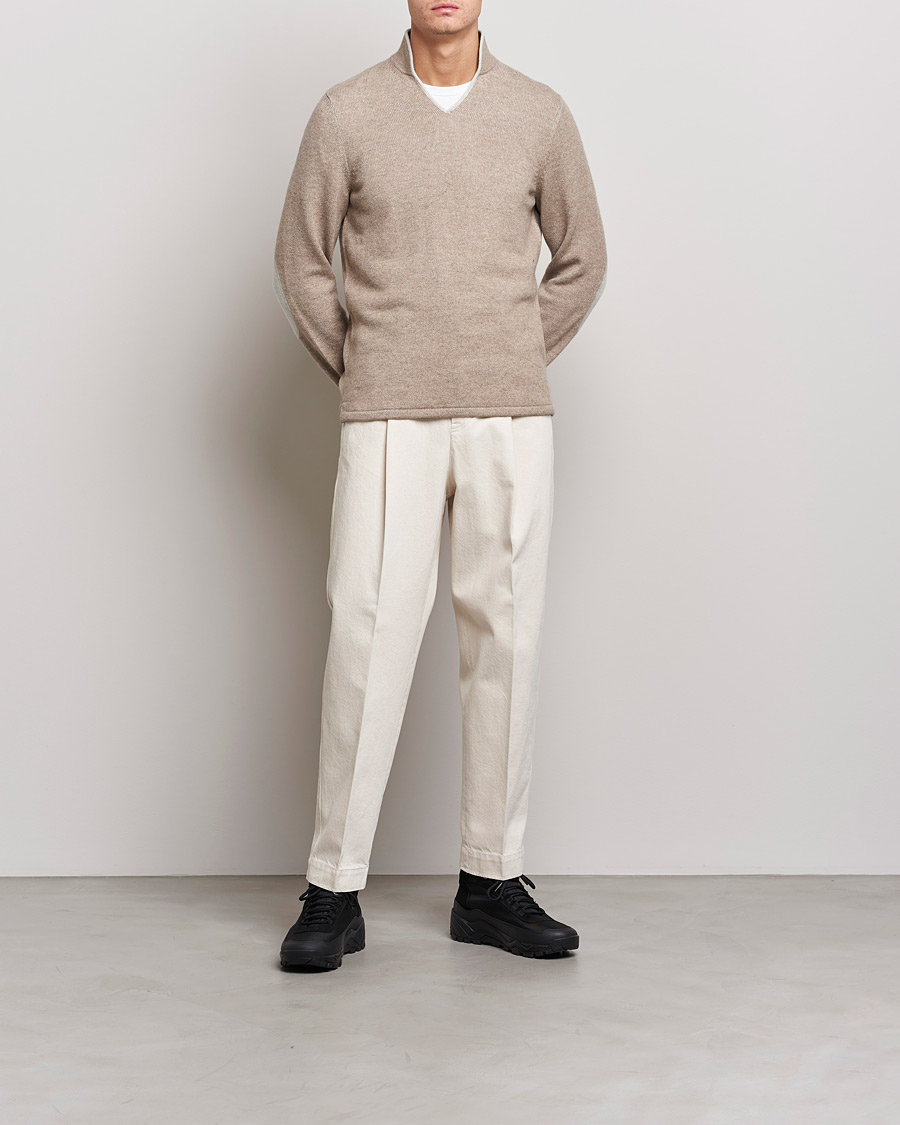 Uomini | Maglieria | SEASE | Ellen Cashmere Pullover Beige