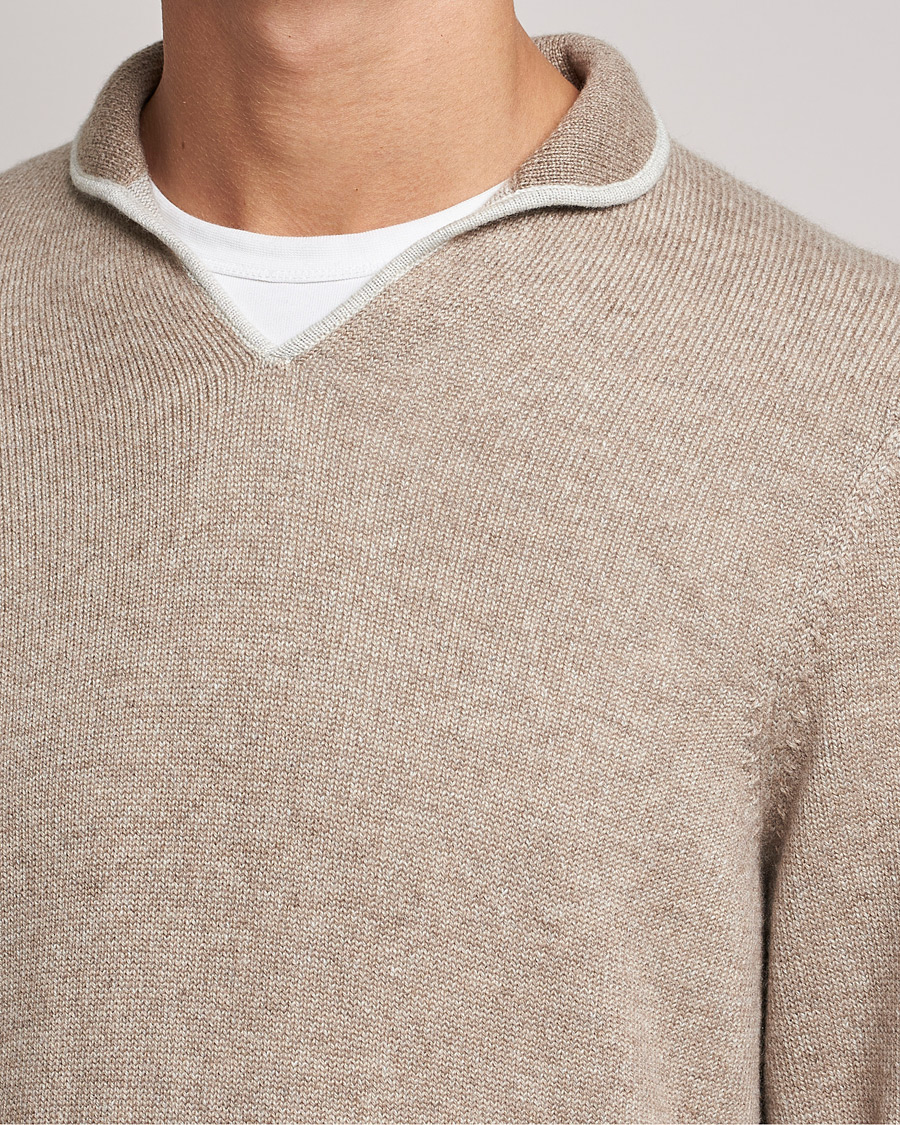 Uomini | Maglieria | SEASE | Ellen Cashmere Pullover Beige