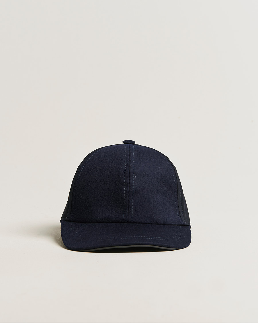 Uomini | SEASE Wool/Cashmere Baseball Cap Navy | SEASE | Wool/Cashmere Baseball Cap Navy