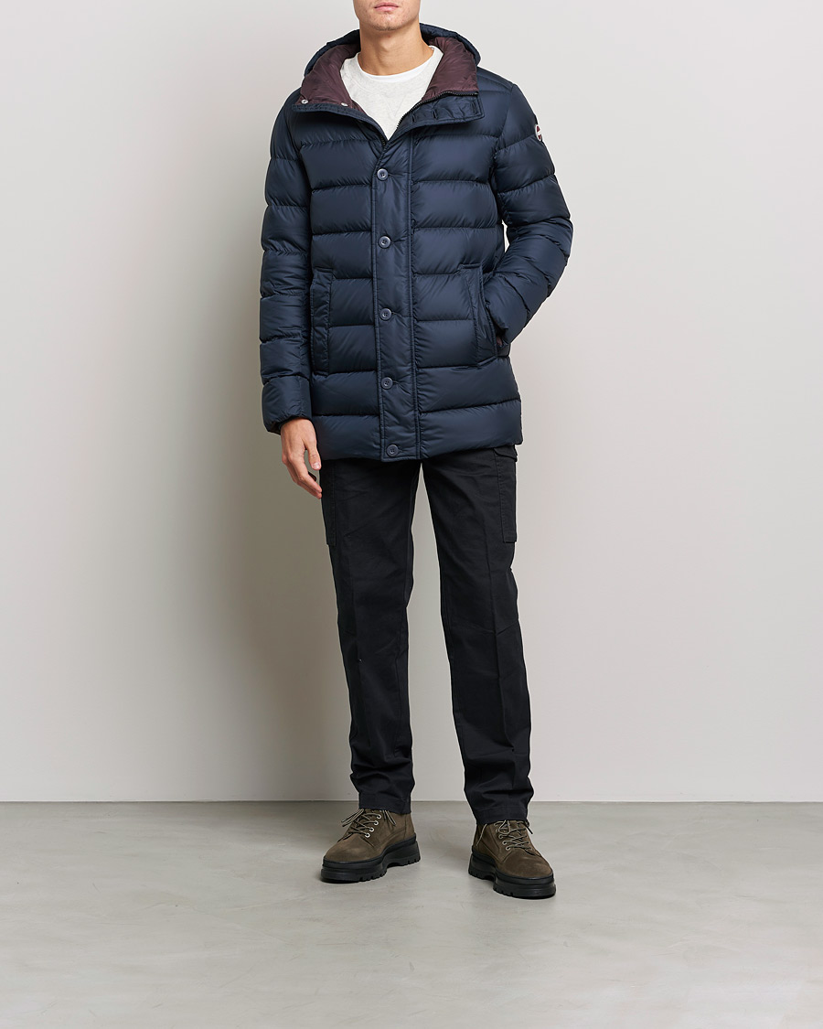 Uomini | Giacche | Colmar | Concrete Mid Down Parka Navy