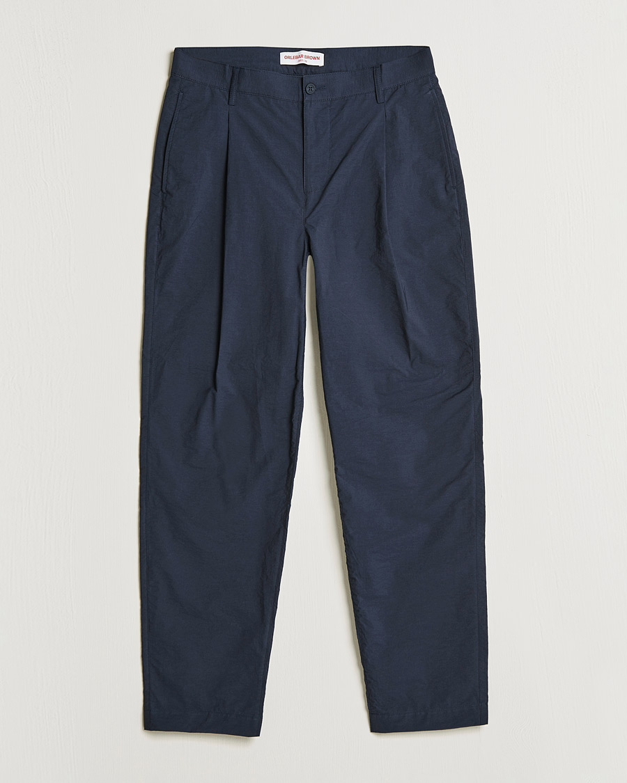 Uomini | Pantaloni | Orlebar Brown | Dunmore Cotton Trousers Night Iris