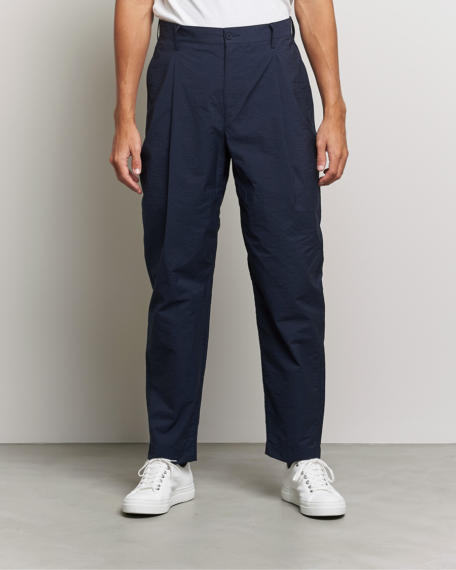 Uomini | Pantaloni | Orlebar Brown | Dunmore Cotton Trousers Night Iris