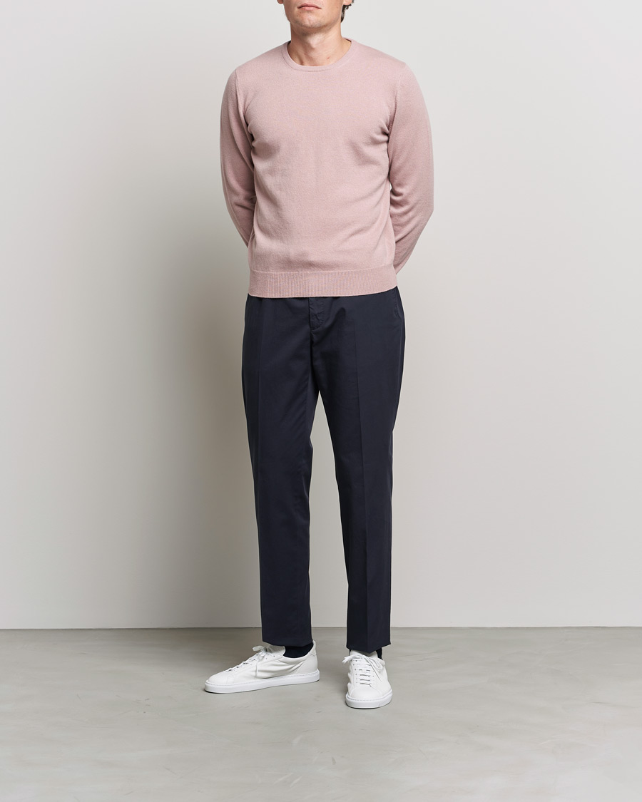 Uomini | Maglieria | Gran Sasso | Wool/Cashmere Crew Neck Soft Pink