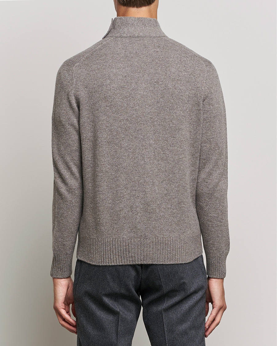 Uomini | Maglieria | Gran Sasso | Heavy Wool Cardigan Light Brown