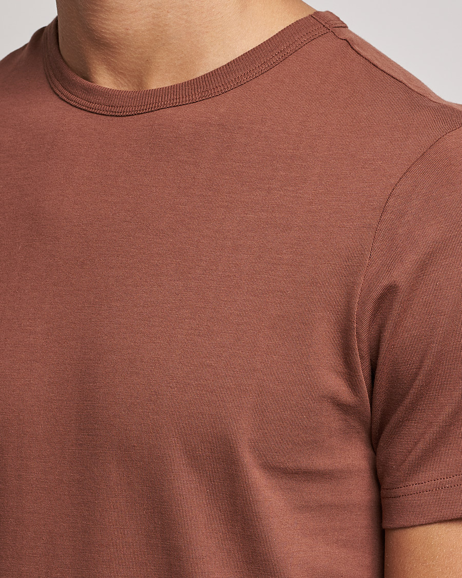 Uomini | T-shirt | Merz b. Schwanen | 1950s Classic Loopwheeled Tee Tan