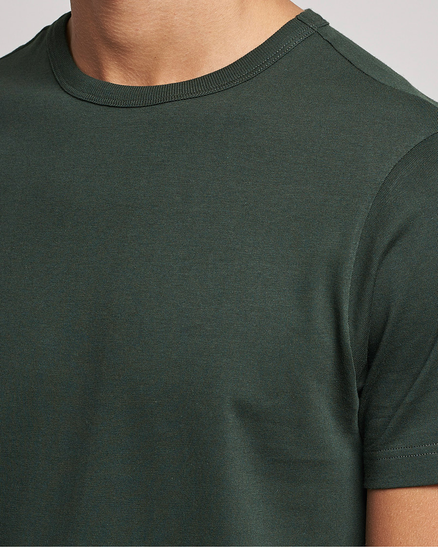 Uomini | T-shirt | Merz b. Schwanen | Relaxed Loopwheeled Sturdy Tee Forest