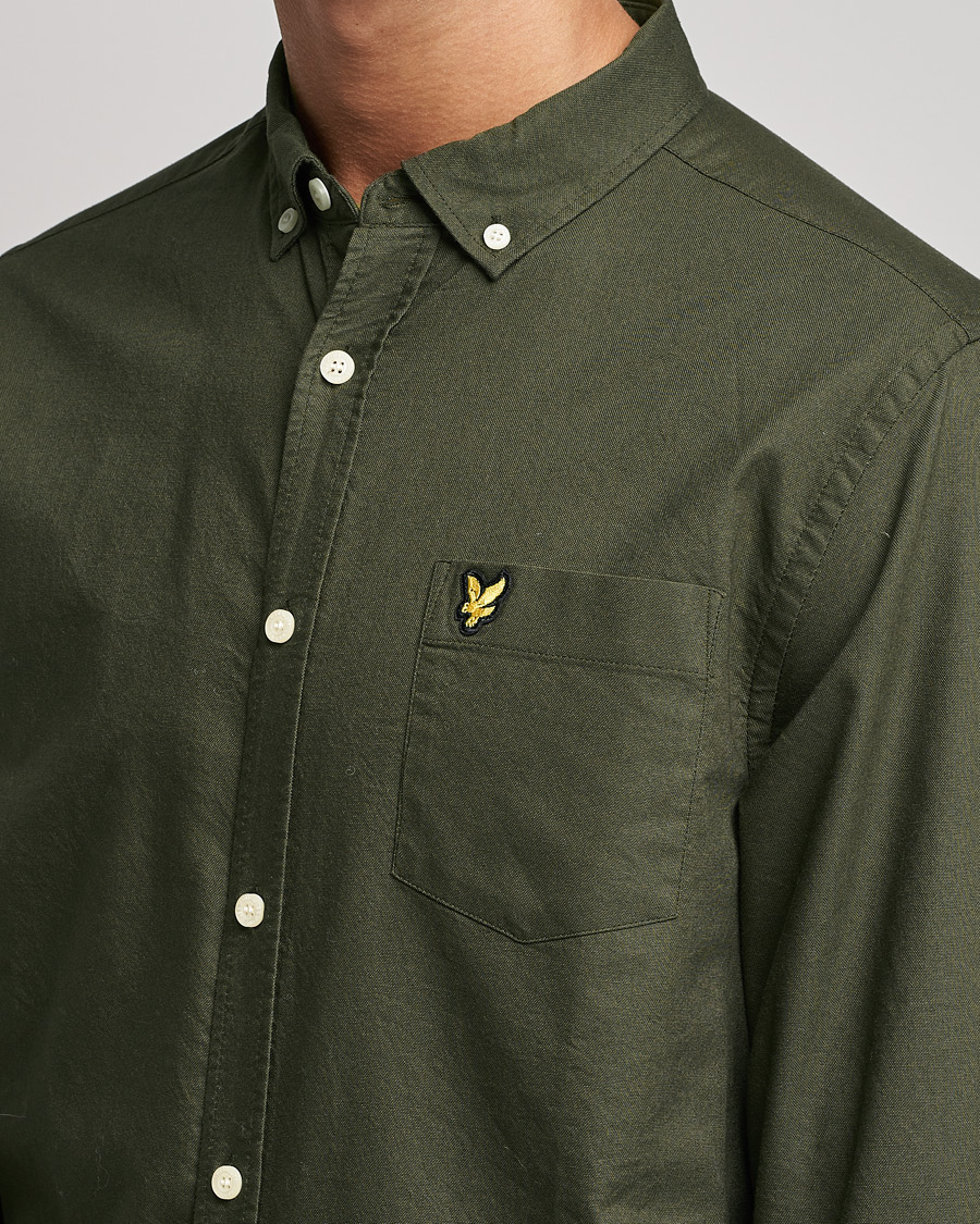 Uomini | Camicie | Lyle & Scott | Lightweight Oxford Shirt Olive