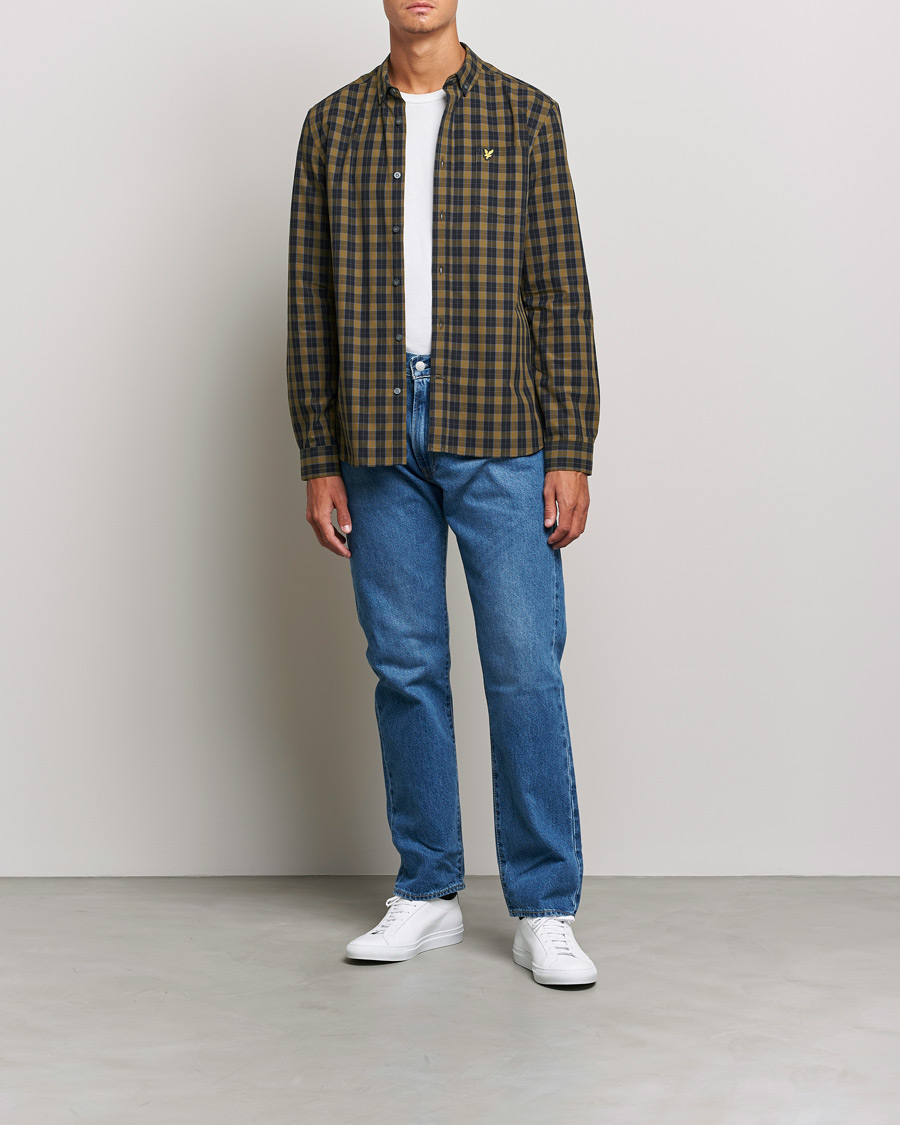 Uomini | Camicie | Lyle & Scott | Checked Poplin Shirt Black