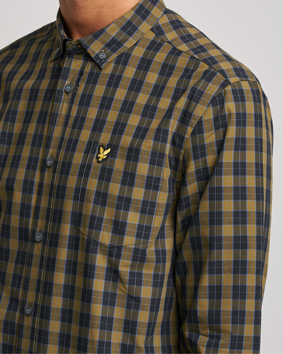 Uomini | Camicie | Lyle & Scott | Checked Poplin Shirt Black