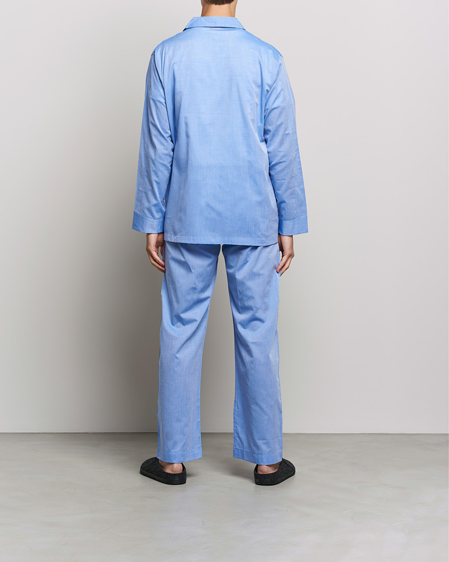 Uomini | Derek Rose Cotton Pyjama Set Blue | Derek Rose | Cotton Pyjama Set Blue