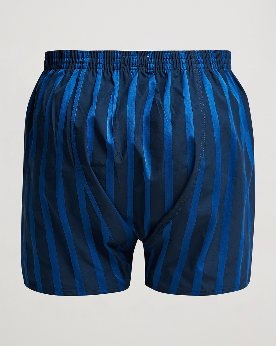 Uomini | Biancheria intima | Derek Rose | Classic Fit Striped Boxer Shorts Navy
