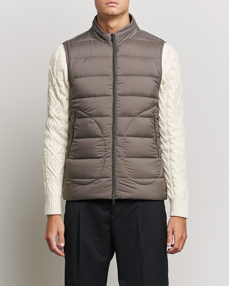 Uomini | Giacche | Herno | Nuage Down Vest Taupe